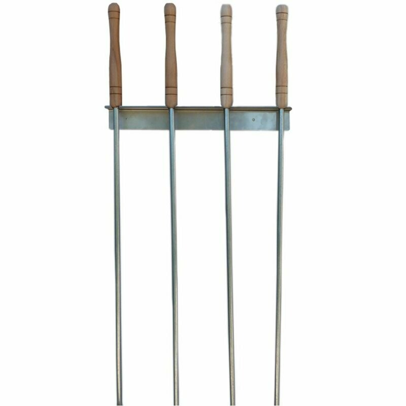 Système d'accroche à mur pour 4 pelles