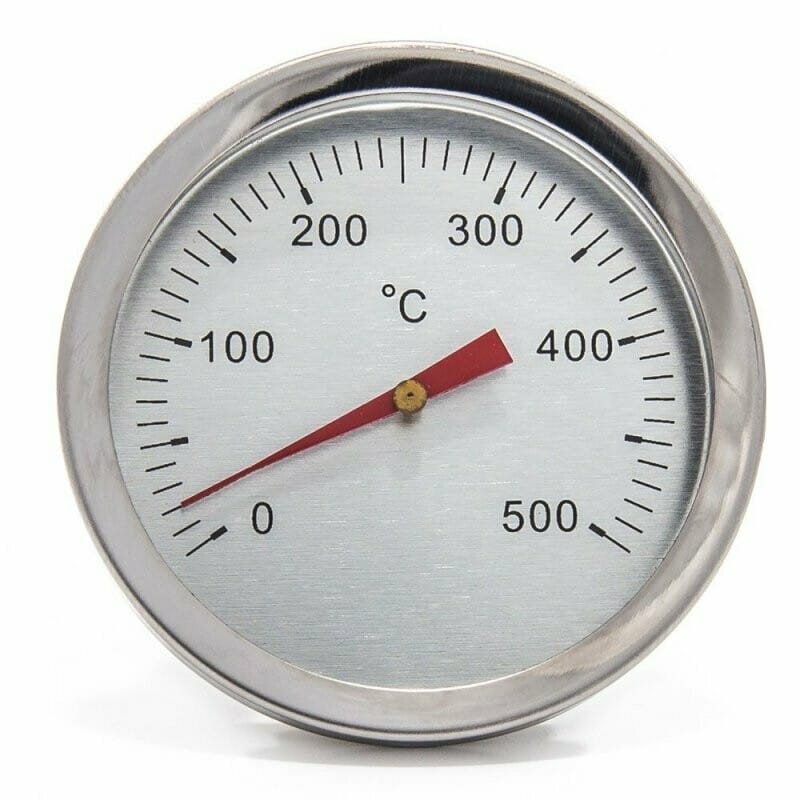 Thermomètre à four inox 500 °C fixation à vis